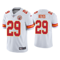 Men Kansas City Chiefs #29 Vapor Limited Thakarius Keyes White Jersey