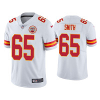 Men Kansas City Chiefs #65 Trey Smith Vapor Limited White Jersey