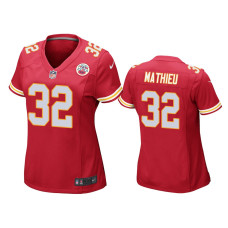 Women Kansas City Chiefs #32 Tyrann Mathieu Red Game Jersey