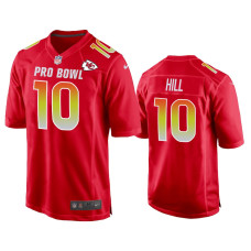 Men Kansas City Chiefs #10 Tyreek Hill AFC Nike Game Red Jersey - 2019 Pro Bowl