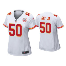 Men Kansas City Chiefs #50 Willie Gay Jr. White 2020 NFL Draft Game Jersey