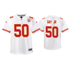 Men Kansas City Chiefs #50 Willie Gay Jr. White 2020 NFL Draft Game Jersey