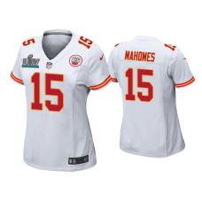 Women Kansas City Chiefs #15 Patrick Mahomes Super Bowl LIV White Game Jersey