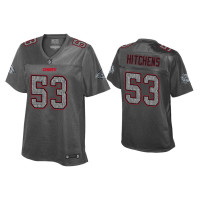 Women Kansas City Chiefs #53 Anthony Hitchens Static Fashion Heather Charcoal Jersey