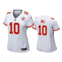 Women Kansas City Chiefs #10 White Tyreek Hill Nike Game Jersey