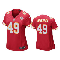 Women Kansas City Chiefs #49 Red Daniel Sorensen Nike Game Jersey