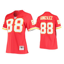 Women Kansas City Chiefs #88 Tony Gonzalez Red Legacy Replica Jersey