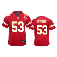 Youth Kansas City Chiefs #53 Red Anthony Hitchens Nike Game Jersey