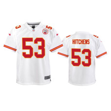 Youth Kansas City Chiefs #53 White Anthony Hitchens Nike Game Jersey