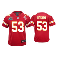 Youth Kansas City Chiefs #53 Anthony Hitchens Super Bowl LIV Red Game Jersey