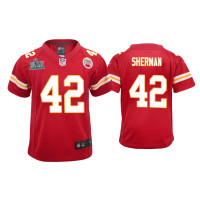 Youth Kansas City Chiefs #42 Anthony Sherman Super Bowl LIV Red Game Jersey