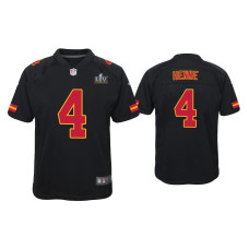 Youth Kansas City Chiefs #4 Chad Henne Super Bowl LV Black Game Fashion Jersey