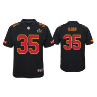 Youth Kansas City Chiefs #35 Charvarius Ward Super Bowl LV Black Game Fashion Jersey