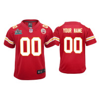 Youth Kansas City Chiefs #00 Custom Super Bowl LIV Red Game Jersey