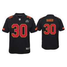 Youth Kansas City Chiefs #30 Deandre Baker Super Bowl LV Black Game Fashion Jersey