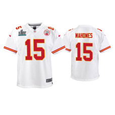 Youth Kansas City Chiefs #15 Patrick Mahomes Super Bowl LIV White Game Jersey