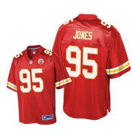 Youth Kansas City Chiefs #95 Red Chris Jones Pro Line Jersey