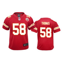 Youth Kansas City Chiefs #58 Red Derrick Thomas Nike Game Jersey