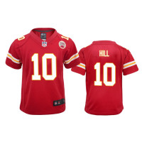 Youth Kansas City Chiefs #10 Red Tyreek Hill Nike Game Jersey