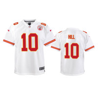 Youth Kansas City Chiefs #10 White Tyreek Hill Nike Game Jersey