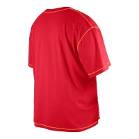 Kansas City Chiefs New Era Third Down Big & Tall Puff Print T-Shirt - Red