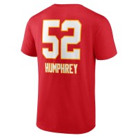 Creed Humphrey Kansas City Chiefs Fanatics Branded Wordmark Player Name & Number T-Shirt - Red