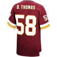 Derrick Thomas Kansas City Chiefs Mitchell & Ness Retired Player Name & Number Acid Wash Top - Red