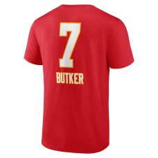 Harrison Butker Kansas City Chiefs Fanatics Branded Wordmark Player Name & Number T-Shirt - Red