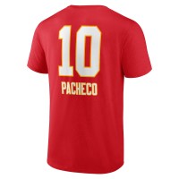 Isiah Pacheco Kansas City Chiefs Fanatics Branded Team Wordmark Player Name & Number T-Shirt - Red