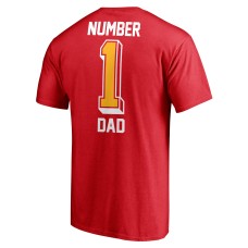 Kansas City Chiefs Fanatics Branded #1 Dad T-Shirt - Red