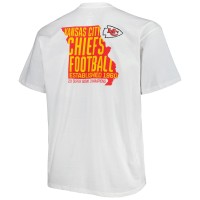 Kansas City Chiefs Fanatics Branded Big & Tall Hometown Collection Hot Shot T-Shirt - White