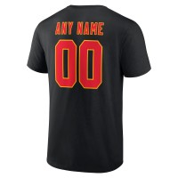 Kansas City Chiefs Fanatics Branded Team Authentic Logo Personalized Name & Number T-Shirt - Black