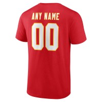 Kansas City Chiefs Fanatics Branded Team Authentic Personalized Name & Number T-Shirt - Red