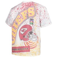 Kansas City Chiefs Mitchell & Ness Big & Tall Allover Print T-Shirt - White