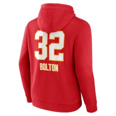 Nick Bolton Kansas City Chiefs Fanatics Branded Wordmark Player Name & Number Pullover Hoodie - Red