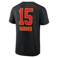 Patrick Mahomes Kansas City Chiefs Fanatics Branded Team Wordmark Player Name & Number T-Shirt - Black