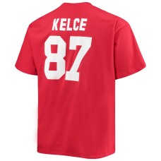 Travis Kelce Kansas City Chiefs Fanatics Branded Big & Tall Player Name & Number T-Shirt - Red