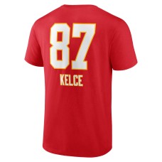 Travis Kelce Kansas City Chiefs Fanatics Branded Team Wordmark Player Name & Number T-Shirt - Red