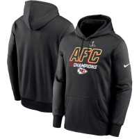 Kansas City Chiefs Nike 2023 AFC Champions Iconic Pullover Hoodie – Black