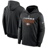 Kansas City Chiefs Nike Super Bowl LVIII Lockup Pullover Hoodie – Black